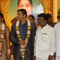 Actor Radharavi son wedding reception stills